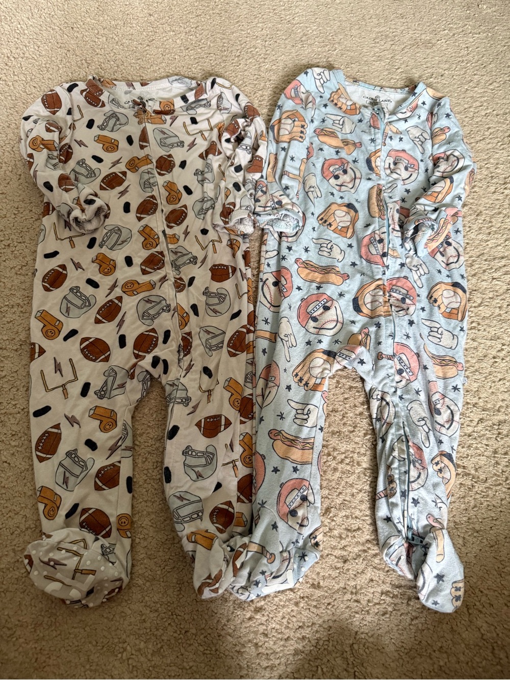 Caden Lane Bamboo One-Piece Footed Pajamas - size 3-6 months